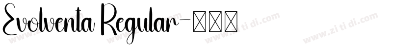 Evolventa Regular字体转换
